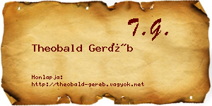 Theobald Geréb névjegykártya